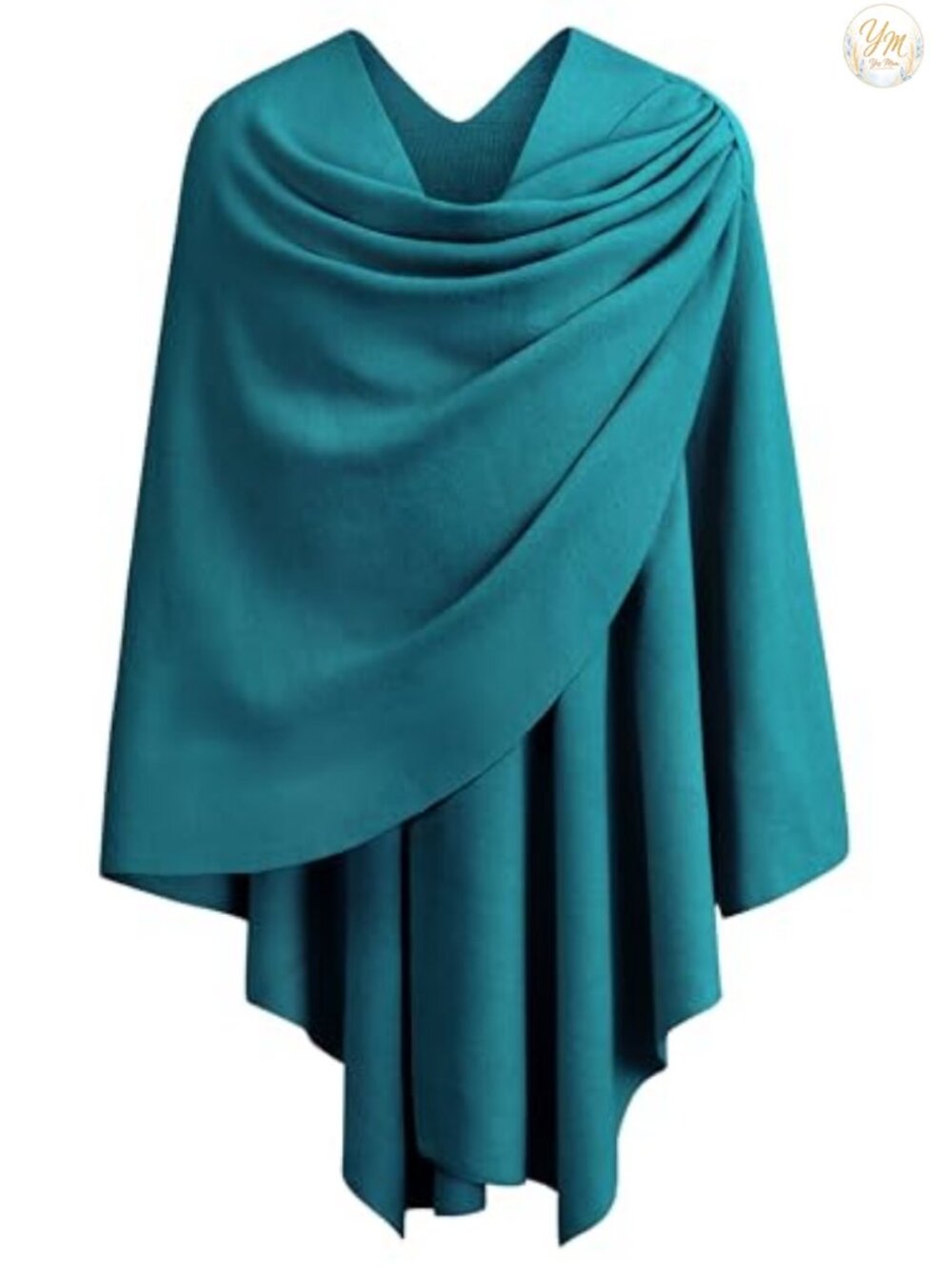 Viscose Blend Poncho Shawl Wrap Cross Front Formal